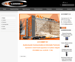 avcommit.nl: AVCOMMIT
AVCommIt - Inrichting van uw boardroom - levering beamers - videoconference - plasma - lcd - video - audio