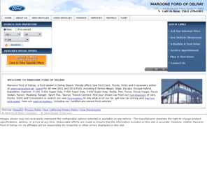 marooneford.net: Maroone Ford of Delray - Your Delray Beach, Florida Ford dealer for new and used vehicle sales and service
Maroone Ford of Delray Delray Beach Florida Ford Dealership: prices, sales and specials on new cars, trucks, SUVs and Crossovers. Pre-owned used cars and trucks.  Parts and service.