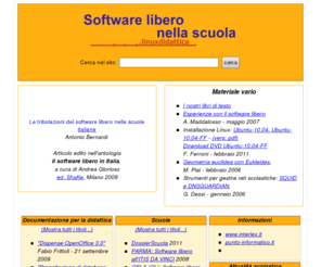 linuxdidattica.org: Software libero e linux nella scuola e nella didattica
Software libero e linux nella scuola e nella didattica
