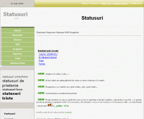 statusuri.eu: 
Statusuri Triste Suparare Haioase DND Dragoste 

