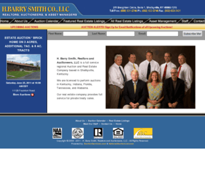 hbarrysmith.com: Auctions Shelbyville Kentucky - H. Barry Smith Realtors and Auctioneers
We are a full service regional Auction and Real Estate Company based in Shelbyville, Kentucky. Our specialties are farm machinery, dairy cattle and agricultural and real estate auctions.