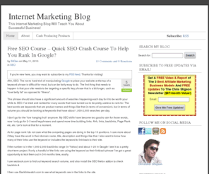 chrisstigson.com: Internet Marketing Blog - Christopher Stigson
This Internet Marketing Blog Will Teach You How To Easily Start Making $100-$200/day with Blogs, and Internet Marketing Articles.