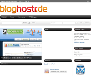 bloghostr.de: Kostenlos Blogs hosten in einer grossen Community
3DSupply sponsert die Bloghostr, Traffic Dienste für den Einbau in Wordpress, Mit Blog auf Bloghostr Geld verdienen, Bloghostr der Blogdienstleister