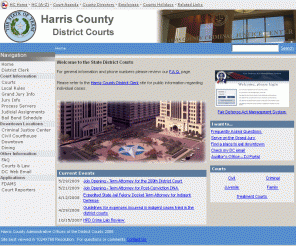 justex.net: 
	Harris County District Courts

