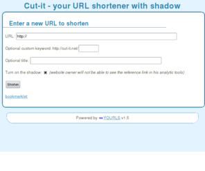 cut-it.net: Cut-it - your URL shortener with shadow
