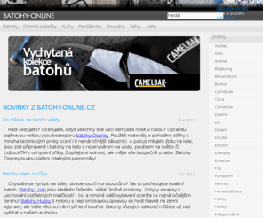 batohy-online.cz: Batohy, outdoor, trekking - batohy-online.cz
Batohy online - prodáváme batohy