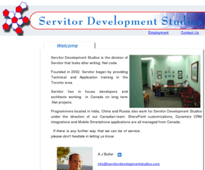 servitordevelopmentstudios.com: Servitor Development Studios
Computer Consulting at Servitor Consulting Services. We are a small computer consulting company in Toronto.