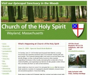chswayland.org: Episcopal Church of the Holy Spirit Wayland MA Home Page
