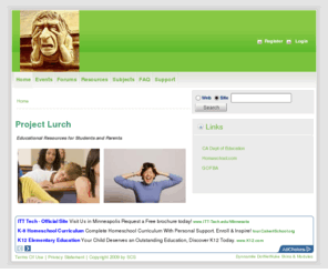 projectlurch.com: Project Lurch >  Home
A website dedicated to getting my kid interested in something and motivated to do well in school.