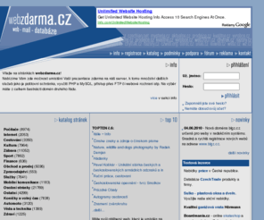 unas.cz: webzdarma.cz - web, e-mail a databáze ... zdarma
Umístění vaší webové prezentace zdarma s podporou PHP, MySQL
