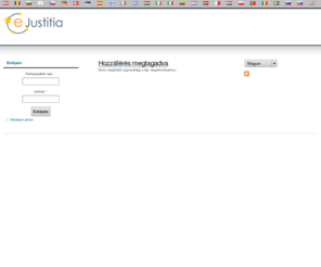 ejustitia.eu: Hozzáférés megtagadva | eJustitia
