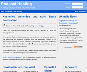 podspot.de: PodHost.de » Willkommen
