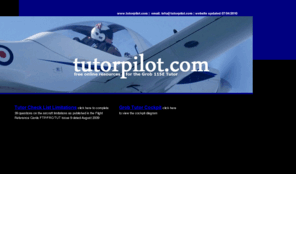 tutorpilot.com: index.htm
Grob115E Tutor Limitations 