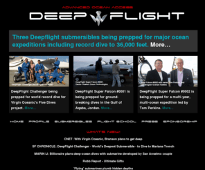deepflight.com: Deep Flight Submersibles
Explore the history, learn about, and follow the current status of Deepflight,Graham Hawkes and winged submersibles.