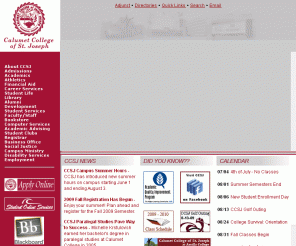 ccsj.edu: Calumet College of St. Joseph
A small college offering master's, bachelor's, and associate's degrees as well as certificate programs. Admissions and academic information.