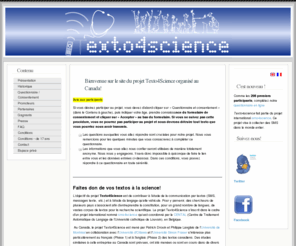 texto4science.ca: SMS pour la science au Canada
