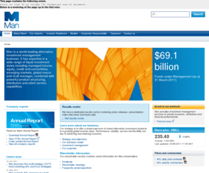 man.org: Man | Man is a world-leading alternative investment management business
Man is a world-leading alternative investment management business. It has expertise in a wide range of liquid investment styles including managed futures, equity, credit, emerging markets, global macro and fund of funds, combined with powerful product structuring, distribution and client service capabilities.