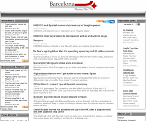 barcelonanews.net: Barcelona News Bureau | Source: Barcelona News.Net
Complete coverage of Barcelona,as well as news from around Spain. International headlines, business stories, and weather provided. Includes access to local government, travel, and Barcelona newspapers sites.