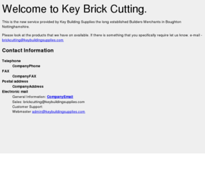 theitmen.co.uk: Key Brick Cutting
Key Brick Cutting