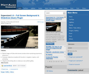 hotajax.org: Hot!Ajax Magazine
Hot!Ajax is a blog aimed at share top quality resources for web developers and designers.