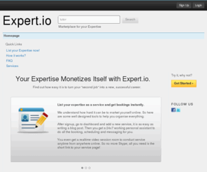 expert.io: Expert.io - Marketplace for your expertise
List your expertise and make money from it.