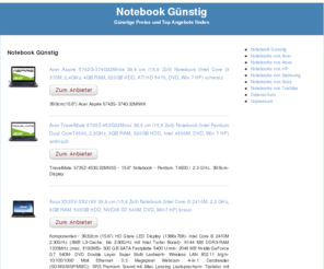 notebookguenstig.net: » Notebook Günstig » Top Angebote
Notebook Günstig Top Angebote zum super Preis