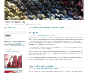 parallaxknitting.com: Parallax Knitting · Knitting looks different from a different point of view
Knitting looks different from a different point of view