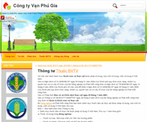 vanphugia.com: Công ty Vạn Phú Gia
Chuyên kinh doanh thuốc BVTV, phân bón và giống cây trồng, phân bón lá, phân bón NPK, Urea, DAP, hữu cơ sinh học, hữu cơ khoáng, hữu cơ vi sinh
