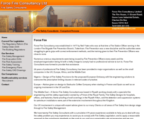 forcefire.com: Force Fire - Fire Risk Assessment Consultants
Force Fire Consultancy, one of the foremost specialists in dealing with all aspects of Fire Safety Management and training.