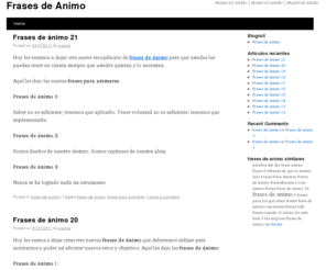 frasesdeanimo.com: Frases de Animo
Encuentra las mejores frases de animo recopiladas por internet. Gran variedad de autores y temas para diferentes gustos.