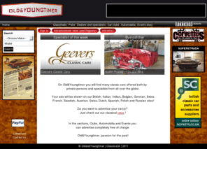 oldandyoungtimer.com: Classics, oldtimers, youngtimers, vintage cars, sportscars, klassiekers, automobiles
Klassiekers, oldtimers en classics