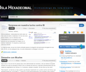 islahexadecimal.com: Isla Hexadecimal « Archienemigo de Isla binaria
Archienemigo de Isla binaria