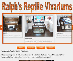 ralphsreptilevivariums.co.uk: Ralph's Reptile Vivariums
