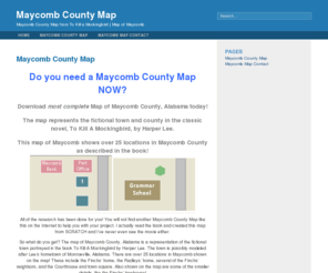 Maycombcountymap.com: Maycomb County Map from To Kill a Mockingbird
