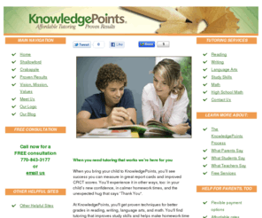 knowledgepointsga.com: When you need tutoring that works we're here for you
KnowledgePoints Learning Centers in North Georgia offer effective tutoring and homework help in reading, writing, math, study skills, and SAT/ACT prep.