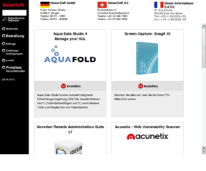 sienersoft.ch: SienerSoft AG - Software und Hardware - Startseite
SienerSoft bietet eine umfangreiche Auswahl an Software aller namhaften Hersteller