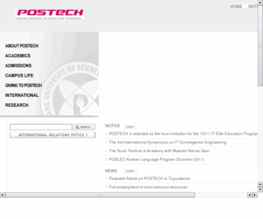 postech.ac.kr: POSTECH-Pohang University of Science and Technology