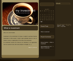 ejokbigmoney.com: My Investment
My Investment