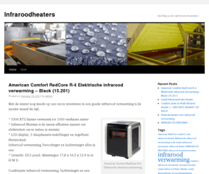 infraroodheaters.com: INFRAROOD HEATERS
Een blog is over infrarood verwarmers