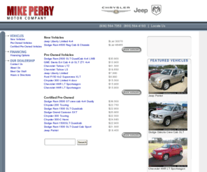 mikeperry.com: Mike Perry Motor Company
Mike Perry Motor Company offering complete selection of New and Certified vehicles.