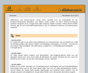 silizium-net.de: silizium-net.de // QBasic, BlitzBasic, Gamecreating, Knowledge
silizium-net.de // QBasic, BlitzBasic, Gamecreating, Knowledge
