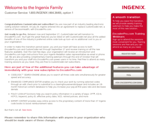 mycustomcoder.net: Welcome to the Ingenix Family
