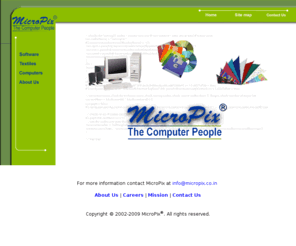 micropix.co.in: Welcome to MicroPix: Your provider for computers, software and graphics related needs.
Welcome to MicroPix