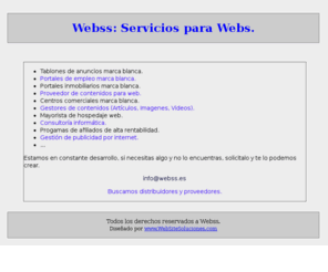 webss.es: Webss: Servicos para webs
