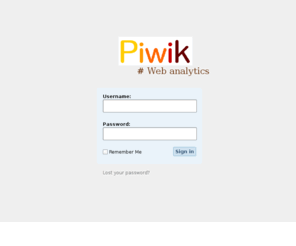 phandom.net: Piwik › Sign in
Open Source Web Analytics