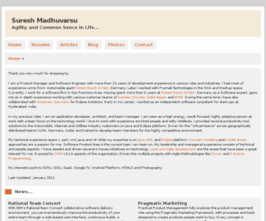 sureshkrishna.com: Suresh Krishna Madhuvarsu
About Suresh Krishna Madhuvarsu