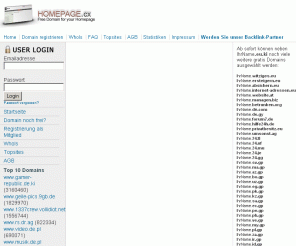 homepage.cx: eu.ki - Kostenlose Domains
Kostenlose Domain gratis bei eu.ki registrieren. Domains jetzt kostenlos beantragen.