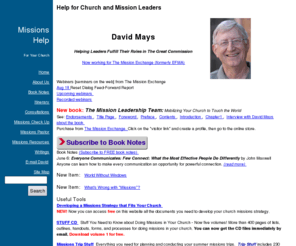 davidmays.org: Missions Help for Church Leaders

