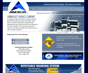 armorcastprod.com: Polymer Concrete Handhole, Junction & Pull Boxes, Equipment Pads, Water filled Barriers, Detectable Warning Surfaces  Armorcast Products Company
Armorcast Products Company is a manufacturer of utility enclosures as well as barricades, safety barriers, junction and pull boxes, equipment pads, detectable warning surfaces and other products for many industries.