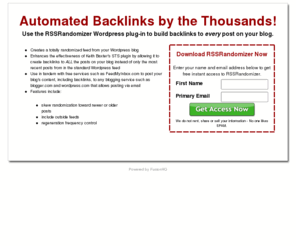 rssrandomizer.net: RSSRandomizer Wordpress Plugin
Free RSS Randomizer Wordpress plugin download